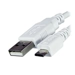 Replacement White USB Charger Charging Data Sync Cable Lead For Amazon Kindle