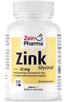 Zein Pharma - Zinc Glycinate, 25mg - 120 caps