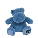 Histoire d'Ours - Peluche Hippopotame - Hip'Blue - Bleu - 25 Cm - Peluche Douce et Mignonne pour les Calins - Idée Cadeau de Naissance et Anniversaire pour Fille et Garçon - L'HIPPO - HO3109