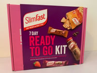 SlimFast 7 Day Ready To Go Kit Healthy Snacks Box Meal Planning Kit - 08/24