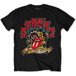 The Rolling Stones Unisex T-Shirt: Tattoo You Blue Flames (Medium)