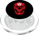 Hong Kong Flag Skull Hongkonger Roots Proud Patriotic PopSockets PopGrip for MagSafe