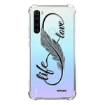 Evetane - Coque Silicone pour Xiaomi Redmi Note 8 T - Protection Souple et Renforcée - Coins Antichocs - Fine et Transparente - Coque Arrière - Love Life