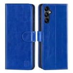 32nd Book Wallet PU Leather Case Cover for Samsung Galaxy A05s, Flip Case With RFID Blocking Card Slots, Magnetic Closure and Built In Stand - Deep Blue