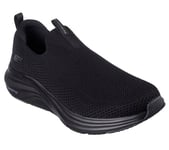 Skechers Homme Vapor Foam Covert Baskets, Black Knit, 46 EU