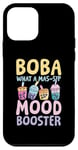 Coque pour iPhone 12 mini What A ma sip Booster d'humeur Bubble Tea