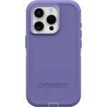 OtterBox iPhone 15 Pro (Only) Defender Series Case - MOUNTAIN MAJESTY (Purple), screenless, rugged & durable, with port protection, includes holster clip kickstand