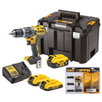 Dewalt DCD796D2PK-QW Borrskruvdragare med tillbehörskit, batteri och laddare