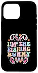 Coque pour iPhone 16 Pro Max Thème de Pâques I'm the Fishing Bunny