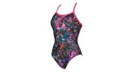 Maillot de bain 1 piece arena mountains texture light drop back rose multi couleur