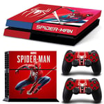 TN-PS4-7097-Anime Spider Man Venom Vinyyli Ihotarra PS4-konsolille ja 2 ohjaimelle Tarra Kansipelitarvikkeet