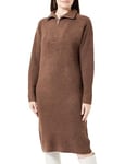 TOM TAILOR Denim 1038823 Robe, 32516-Café grillé Marron mélangé, XXL Femme