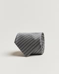 Giorgio Armani Striped Silk Tie Steel Grey