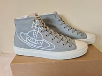 Brand New Vivienne Westwood Hi Top Orb Trainers Sneakers UK 8 EU 42