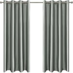 Ystyle Rideaux Intérieurs Lot De 2, Rideau Thermique Isolant Anti Froid Et Chaleur, Rideaux Occultants, Rideau Occultant Thermiques, Rideau Salon, Rideau Phonique, 140x145 cm, Gris Clair