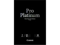 Canon Photo Paper Pro Platinum Pt-101 - Glansigt - 300 Mikron - A2 (420 X 594 Mm) - 300 G/M² - 20 Ark Fotopapper