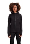 Urban Classics Women's Ladies Polar Fleece Zip Hoody Hooded Sweatshirt, Black, XL