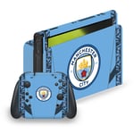 MAN CITY FC 2024 CHAMPIONS VINYL SKIN DECAL FOR NINTENDO SWITCH OLED BUNDLE