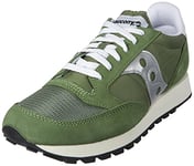 Saucony Jazz Original Vintage Trainers Green Silver - Mens