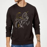 Harry Potter Unicorn Sweatshirt - Black - L - Black