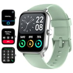 Smart Watch for Men Women - Fitness Tracker [Bluetooth Call&Alexa Built-in] with Heart Rate Monitor, Activity Tracker, Step Counter, Sleep Monitor, Smartwatch for Andriod iOS (Green)