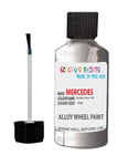 Alloy Wheel Repair Touch up Paint KIT Curbing Scratch CHIP Silver Black Gold (Sterling Silver 709 Mercedes)