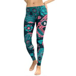 Pantalon de yoga pour femme, legging de sport imprimé taille haute pour entraînement, course à pied, legging de sport (taille : M, couleur : vert)