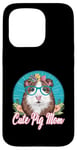 Coque pour iPhone 15 Pro Maman de cochon d'Inde pour les propriétaires de cochons d'Inde éleveurs de cochons d'Inde