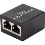 Sjlerst - Répartiteur Ethernet Adaptateur de connecteur réseau RJ45 Répartiteur d'extension de prise Ethernet Répartiteur un à deux