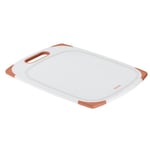 TEFAL Fresh Kitchen Planche à découper 35.5x25.5x0.9 cm, Antidérapante, Poignée, Rainure à jus, Compatible lave-vaisselle K2084004