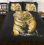 Art Photographic Orange Tiger Duvet Cover and Pillowcase Set (King)