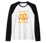 funny Cakes are My Valentine, Frosting Lover Valentine's Day Raglan Baseball Tee