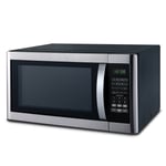 SMAD 1100W 42L Large Capacity Microwave oven with Grill Easy Clean Grey Cavity