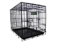 P.P Travel Dog Car Cage 63*44*52 Cm Black, Small