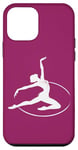 Coque pour iPhone 12 mini Gymnaste rythmique dans un cerceau pour fan de gymnastique rythmique