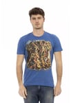 Trussardi Action Mens Blue Cotton T-Shirt - Size 3XL