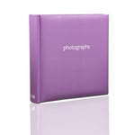 Arpan Memo Slip Dans le cas Album photo pour 200 Photos 4x6 "/ 10x15cm Pastel Violet