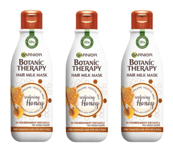 3 x GARNIER BOTANIC THERAPY HAIR MILK MASK RESTORING CONDITIONER WITH HONEY