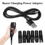 Charging Cable USB to 2-Prong Plug Charger Jack Razor Connector Power Adapter