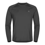 Hellner Men's Sallu Long Sleeve Running Top Asphalt, XXL