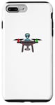 Coque pour iPhone 7 Plus/8 Plus Design drôle de pilote de drone extraterrestre OVNI.