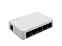 Qoltec Unmanaged Switch Qoltec Nätverksswitch 5 X Rj45-Port | 100Mbps | Fast Ethernet | Lan