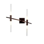 Roll & Hill - Agnes Sconce 4 lights LED Straight-cut, Black - Vägglampor - Lindsey Adelman - Svart