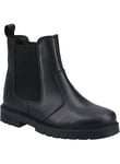 Hush Puppies HUSH PUPPIES Laura Junior Leather Chelsea Boots 10 Infant Black female