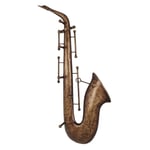 Patère Murale Vintage "Saxophone" 69cm Marron