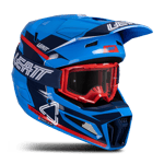 Crosshjelm Leatt Moto 3.5 med Crossbriller Royal