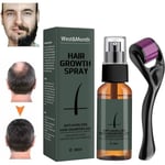 Skägghåråterväxt kit för män - Hårväxt Skäggtillväxt Activator Serum - Beard Roller för män