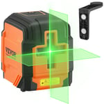 Vevor Niveau Laser Vert 15 m Ligne Croisee Mode Autonivelant Manuel Longueur deOnde Laser 520 nm ± 10 nm Laser de Construction ± 0,28 cm a 10 m 5 h