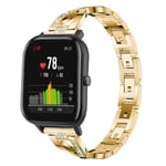 20 mm Amazfit X-formad klockarmband med strassstenar - Guld Guld