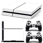 Kit De Autocollants Skin Decal Pour Console De Jeu Ps4 Corps Entier Mat Ps4 Manche Noir Et Blanc Mat, T1tn-Ps4-0636